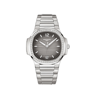 Nautilus 7118/1200A-011 'Ladies' Stainless Steel Grey Dial Diamond Bezel (2025)