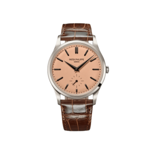 Calatrava 6196P-001 Platinum Rose-Gilt Opaline Dial Alligator Strap (2025)