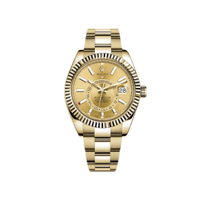 Sky-Dweller 326938 Yellow Gold Champagne Dial