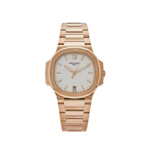 Nautilus 7118/1R-001 'Ladies' Automatic Rose Gold Silvery Opaline Dial (2024)