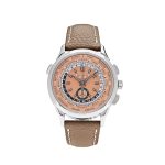 Complications 5935A-001 World Time Chronograph Steel Opaline Carbon Motif Dial