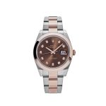 Datejust 41 126301 Rose Gold Stainless Steel Chocolate Diamond Dial (2023)