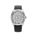Sky-Dweller 336239 White Gold White Dial Oysterflex