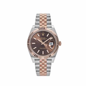 Datejust 41 126331 Two-Toned Rose Gold Stainless Steel Brown Dial (2023)