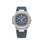 Nautilus 5980/60G-001 Flyback Chronograph White Gold Blue-Gray Dial (2024)