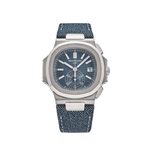 Nautilus 5980/60G-001 Flyback Chronograph White Gold Blue-Gray Dial (2024)