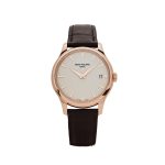 Calatrava 5227R-001 Date Rose Gold Ivory Dial (2023)