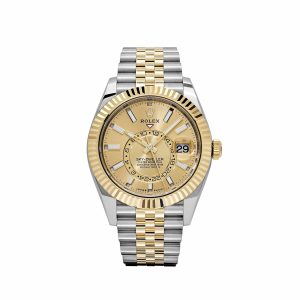 Sky-Dweller 336933 Stainless Steel Yellow Gold Jubilee Champagne Dial (2024)