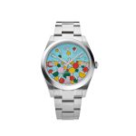 Oyster Perpetual 41 124300 Stainless Steel 'Celebration Motif' Dial (2024)