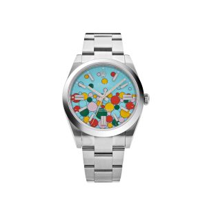 Oyster Perpetual 41 124300 Stainless Steel 'Celebration Motif' Dial (2024)