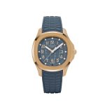 Aquanaut 5269R-001 'Travel Time' Quartz Rose Gold Blue Dial (2025)