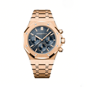 Royal Oak Chronograph 26715OR.OO.1356OR.01 Rose Gold Blue Dial (2023)